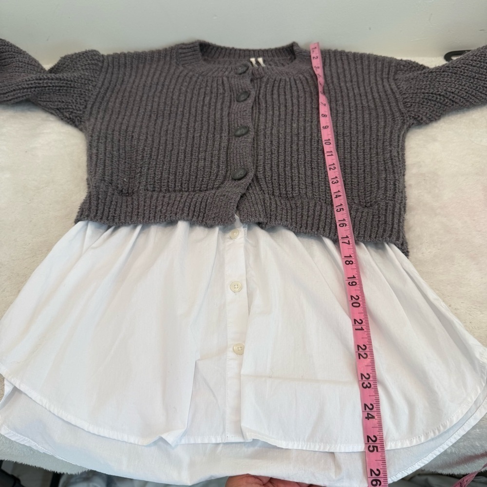 Anthropologie twofer cardigan shirt size XS - Picture 6 of 9